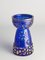Mid-Century Modern Cobalt Blue and Gold Glass Hyacinth Vase by Walther Glas, 1970s 16