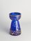 Vase Jacinthe Mid-Century Moderne en Verre Bleu Cobalt et Doré par Walther Glas, 1970s 15