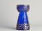 Mid-Century Modern Cobalt Blue and Gold Glass Hyacinth Vase by Walther Glas, 1970s, Image 8