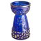 Mid-Century Modern Cobalt Blue and Gold Glass Hyacinth Vase by Walther Glas, 1970s 1