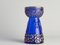 Mid-Century Modern Cobalt Blue and Gold Glass Hyacinth Vase by Walther Glas, 1970s 6