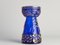 Mid-Century Modern Cobalt Blue and Gold Glass Hyacinth Vase by Walther Glas, 1970s, Image 4