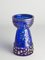 Vase Jacinthe Mid-Century Moderne en Verre Bleu Cobalt et Doré par Walther Glas, 1970s 17