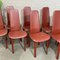 Full Saddle Leather Dining Chairs from Cidue, Italy, 1980s, Set of 8 2