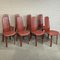 Full Saddle Leather Dining Chairs from Cidue, Italy, 1980s, Set of 8 19