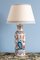 Dutch Delftware Polychrome Chinoiserie Vase Table Lamps, 19th Century, Set of 2 1