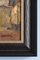 Louis-François Cabanes, Winter Village, Dipinto ad olio su tavola, Inizio XX secolo, Con cornice, Immagine 7
