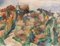 Escuela francesa, Paisaje con iglesia, Pintura al óleo sobre lienzo, Principios del siglo XX, Enmarcado, Imagen 2