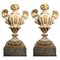 Italian Louis XIV Urn Lacquer and Gilt Vases, Set of 2, Image 1