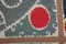 Uzbek Suzani Wall Hanging Decor or Bedspread with Embroidery 6