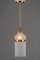 Art Deco Pendant with Frosted Glass Shade, Vienna, Austria, 1920s, Image 3