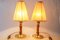 Bamboo Table Lamps with Fabric Shades by Rupert Nikoll, Austria, 1950s, Set of 2, Image 2