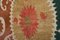 Suzani Faded Tapestry - Usbekische Tischdecke - Tan und Brown Chocolate Tribal Stickerei Wanddekor, Boho Tagesdecke 311 X 44 9