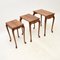 Tables Gigognes en Noyer, 1930s, Set de 3 6