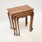 Figured Walnut Nesting Tables, 1930s, Set of 3 3