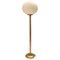 Glass and Brass Floor Lamp in the style of Venini, Italy, 1960s 7