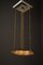 Lámpara colgante Art Déco con pantalla de vidrio tallado, Viena, Austria, años 20, Imagen 2