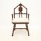 Victorian Oak Masonic Dining Chairs, 1880s, Set of 6, Image 4