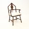 Victorian Oak Masonic Dining Chairs, 1880s, Set of 6, Image 3