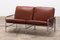 Model Fk 6720 2-Seater Sofa in Brown Leather by Preben Fabricius & Jørgen Kastholm for Kill International, 1960s 18