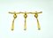 Brass Hangers by Luigi Caccia Domini for Azucena, 1950s, Set of 3 4