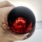 Jarrones de cristal de Murano negro y rojo con cristal de aventurina de bronce atribuidos a Vincenzo Nason, años 60. Juego de 4, Imagen 16