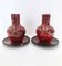 Vases en Verre de Murano Noir et Rouge avec Verre Aventurine en Bronze attribué à Vincenzo Nason, 1960s, Set de 4 3