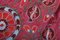 Suzani Wanddekoration oder Tischläufer aus Seide mit Granatapfel-Dekor 4