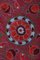 Suzani Wall Decor or Table Runner in Silk with Pomegranate Decor 7