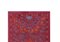 Suzani Runner o decorazione da parete in seta rossa, Immagine 8