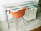 Glass, Painted Wood and Chrome-Plated Metal Desk by Gallotti e Radice, 1990s 2