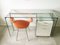 Schreibtisch aus Glas, lackiertem Holz & verchromtem Metall von Gallotti e Radice, 1990er 10