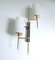 Vintage Architectonic Wall Lights from Lunel, 1960s, Set of 2 5