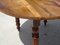 Round Walnut Side Table with Flap Tray 10