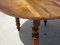 Round Walnut Side Table with Flap Tray, Image 10