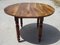 Round Walnut Side Table with Flap Tray 1