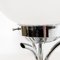 Tischlampe aus Chrom & Muranoglas 9