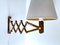 Vintage Danish Modern Scissor Wall Light, 1970s 3