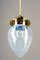 Art Deco Pendants with Blue Opaline Glass Shades, Vienna, Austria, 1920s, Set of 3, Image 9