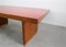 Tavolo in quercia, ottone e laminato rosso di Gio Ponti, Italia, anni '50, Immagine 6