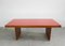 Table in Oak, Brass and Red Laminate by Gio Ponti, Italy, 1950s, Image 1