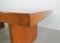 Tisch aus Eiche, Messing & rotem Laminat von Gio Ponti, Italien, 1950er 8