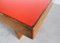 Table in Oak, Brass and Red Laminate by Gio Ponti, Italy, 1950s, Image 7