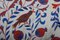 Vintage Folk Art Bird Pictorial Suzani, Uzbekistan, Image 7