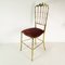Brass Side Chair from Chiavari, Italy, 1960s, Image 3