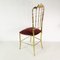 Brass Side Chair from Chiavari, Italy, 1960s 6