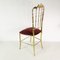 Brass Side Chair from Chiavari, Italy, 1960s, Image 6