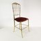 Brass Side Chair from Chiavari, Italy, 1960s, Image 2