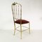 Brass Side Chair from Chiavari, Italy, 1960s, Image 4