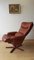 Scandinavian Leather Lounge Chair, 1980s 10